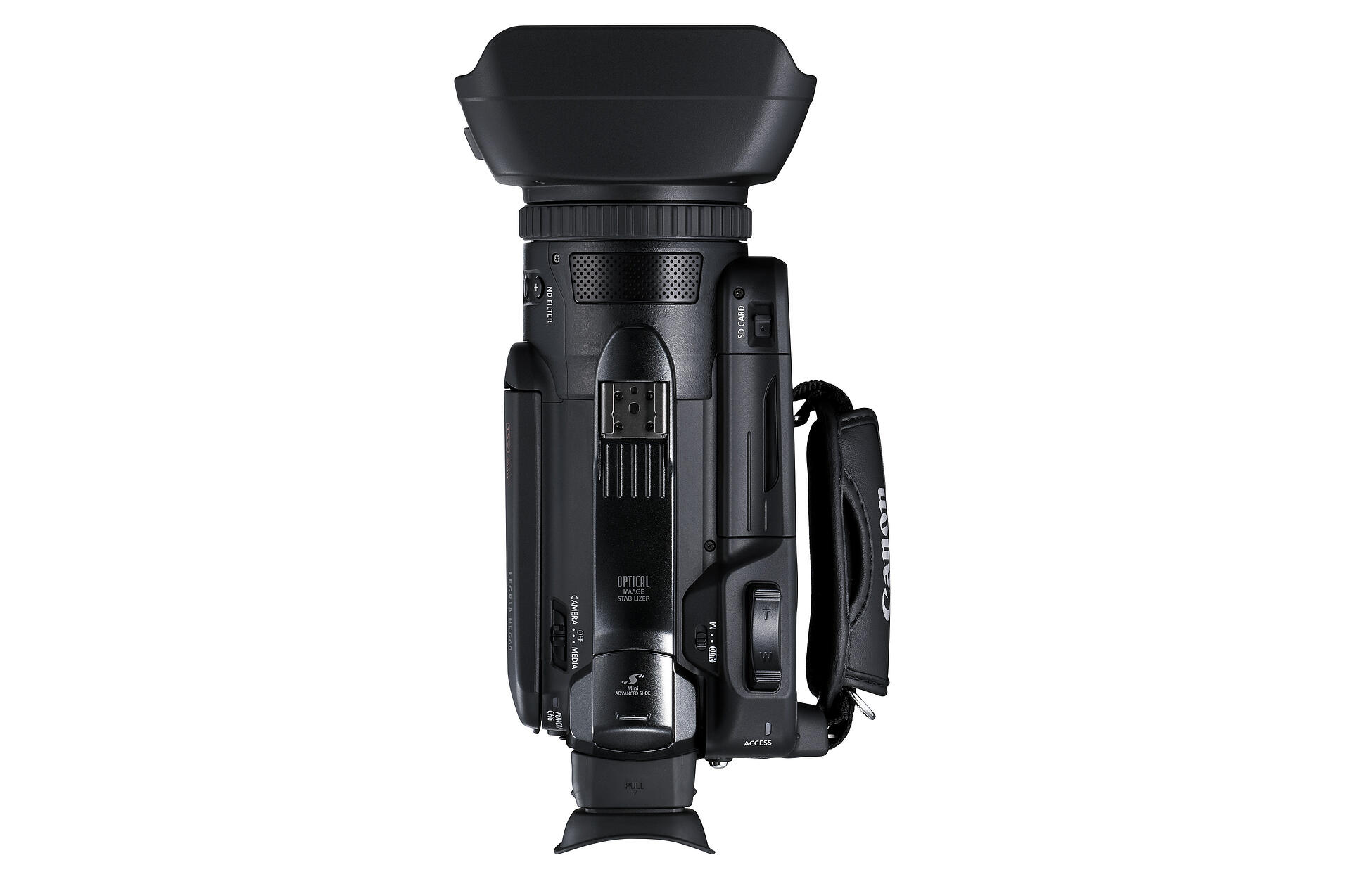 Videokameroissa kuten Canon XA50 on optinen zoom.